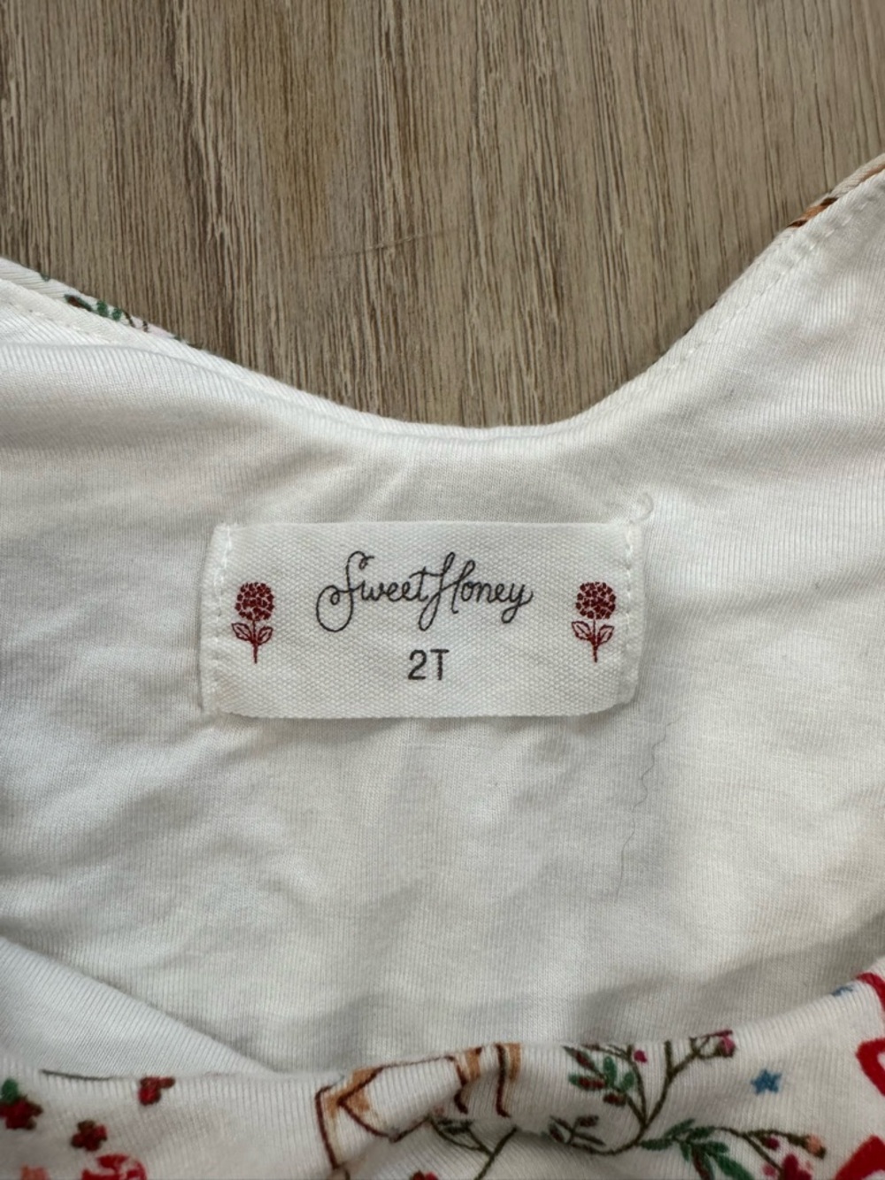 Sweet Honey 2T Bamboo Jumpsuit with Bows and Reindeer - Picture 2 of 4